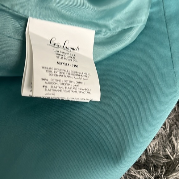 Women’s Italian Turquoise Aqua Blazer & matching Skirt-Full Suit-Made in Italy - Picture 7 of 7